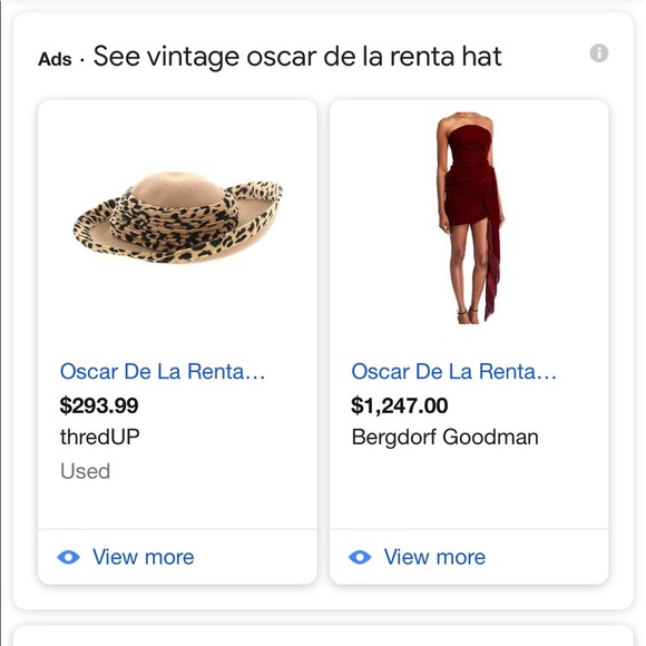 VINTAGE OSCAR DA LA RENTA TEA HAT - Picture 6 of 6